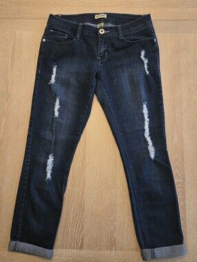 Decoded Distressed Dark Wash Women's Jeans